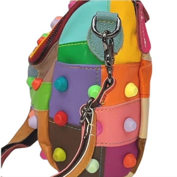 Patchwork Leather Crossbody Bag - Picture 7 of 14